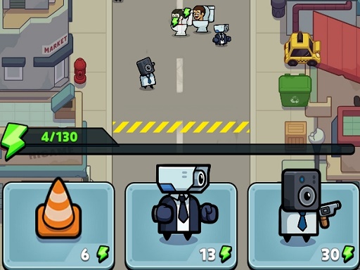 Toilet Fight Police vs Zombie img